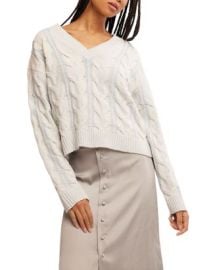 Free People Cable Knit Sweater Bloomingdales at Bloomingdales