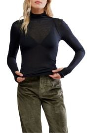 Free People Close to Home Rib Turtleneck Top at Nordstrom