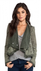 Free People Collapsing Twill Jacket in Military  REVOLVE at Revolve