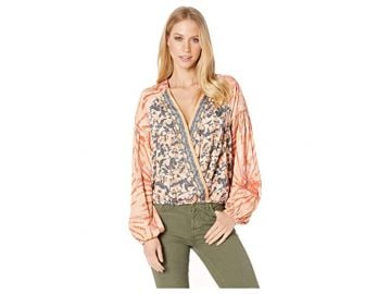 Free People Cruisin Together Printed Top in Neutral Combo at Zappos