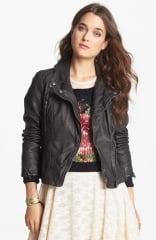 Free People Distressed Faux Leather Moto Jacket at Nordstrom