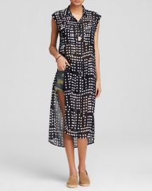 Free People Dress - Printed Check Chiffon Mercer Street at Bloomingdales