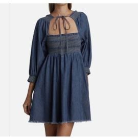 Free People Dresses Free People This Is Everything Denim Mini Dress Size Cs Poshmark at Poshmark