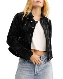 Free People Dusk Till Dawn Velvet Jacket Bloomingdales at Bloomingdales