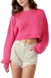 Free People Easy Street Crop Pullover at Nordstrom