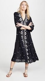 Free People Embroidered V Maxi Dress at Shopbop