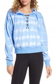 Free People FP Movement Tie Dye Believer Lace-Up Hoodie at Nordstrom