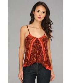 Free People FP One Print Tank Burgundy Combo at 6pm