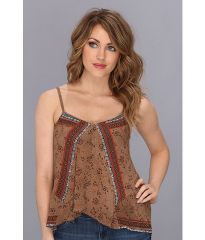 Free People FP One Print Tank Taupe Combo at 6pm