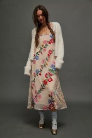 Free People Falling Petals Velvet Maxi Dress at Free People