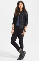 Free People Faux Leather Military Jacket at Nordstrom