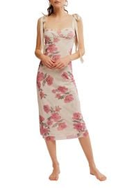 Free People Floral Layered Mesh Slipdress at Nordstrom