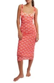 Free People Floral Layered Mesh Slipdress at Nordstrom