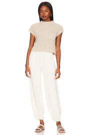 Free People Freya Short Sleeve Sweater Pull On Pants Set at Revolve