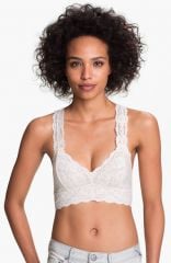 Free People Galloon Lace Bralette in white at Nordstrom