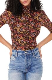 Free People Gather Print Turtleneck at Nordstrom