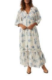 Free People Golden Hour Smocked Bodice Cotton Maxi Dress at Nordstrom