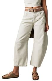 Free People Good Luck Mid Rise Barrel Leg Jeans at Nordstrom