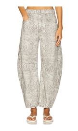 Free People Goodluck Printed Barrel Pant In Snake Combo at Revolve