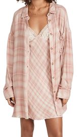 Free People Gracie Plaid Slip and Button Down Set at Shopbop