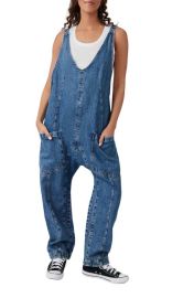 Free People High Roller Denim Jumpsuit at Nordstrom