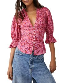 Free People I Found You Floral Print Blouse Bloomingdales at Bloomingdales