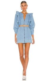 Free People Imogene Mini Dress in May Blue at Revolve