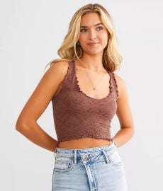 Free People Intimately Here For You Cropped Cami Tank Top - Womens Tank Tops in Dahlia Mauve Buckle at Buckle