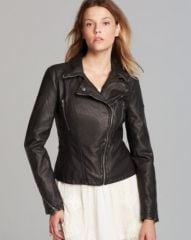 Free People Jacket - Distressed Faux Leather Peplum at Bloomingdales