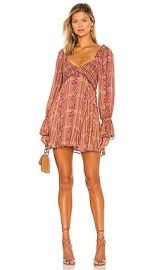 Free People Jackie Mini Dress in Rust Combo at Revolve