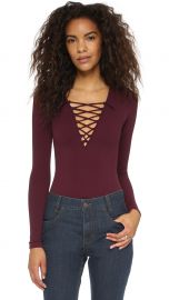 Free People Lace Up Layering Top Purple at Shopbop