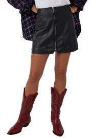 Free People Layla Faux Leather Miniskirt at Nordstrom