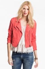 Free People Linen Moto Jacket at Nordstrom