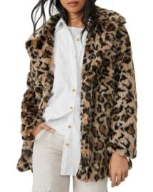 Free People Lola Leopard Print Faux Fur Jacket Bloomingdales at Bloomingdales