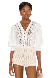 Free People Louella Embroidered Top at Revolve