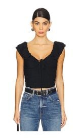 Free People Love You More Tee In Black at Revolve