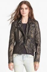 Free People Metallic Faux Leather Jacket at Nordstrom