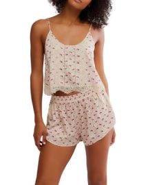 Free People Midnight Muse Printed Pajama Set Bloomingdalex27s Women at Bloomingdales