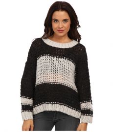 Free People Monaco Pullover Sweater Charcoal Combo at 6pm