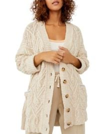 Free People Montana Cable Knit Cardigan   Bloomingdales at Bloomingdales