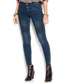 Free People Moto Skinny Jeans Moonlight Wash - Jeans - Women - Macys at Macys