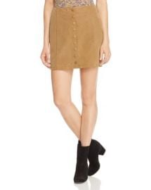 Free People Oh Snap Faux Suede Skirt at Bloomingdales