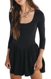 Free People Onda Long Sleeve Stretch Cotton Minidress in Tuscany at Nordstrom Rack at Nordstrom Rack
