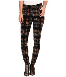 Free People Plaid Hi Rise Cord Night Combo at 6pm