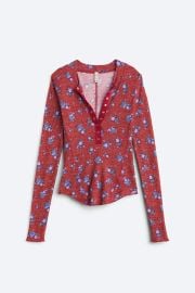 Free People Printed One Of The Girls Henley at Stitch Fix