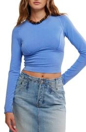Free People Protagonist Long Sleeve Crop T-Shirt at Nordstrom