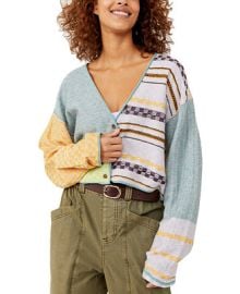 Free People Ready Set Go Printed Cardigan  Reviews - Sweaters - Women - Macys at Macys