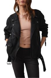 Free People Rebel Rebel Cotton Moto Jacket at Nordstrom