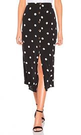 Free People Retro Love Midi Skirt in Black  amp  White Combo from Revolve com at Revolve