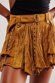 Free People Rue Skirt in Golden Brown at Free People